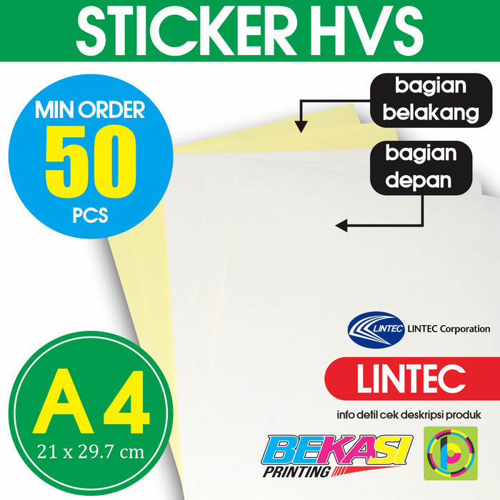 

Kertas Stiker A4 Putih Dove / Doft - Sticker HVS Lintec Japan