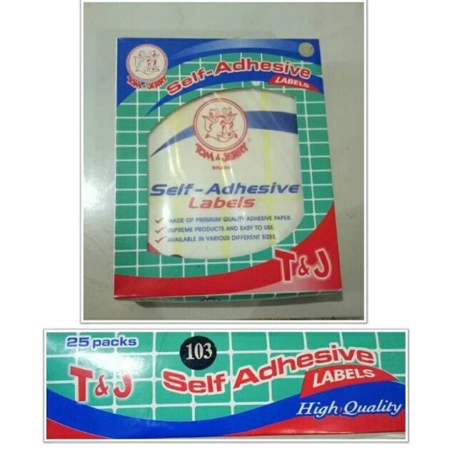 

LABEL T&J NO.103 (DUS) @25 PLASTIK / 1 DUS