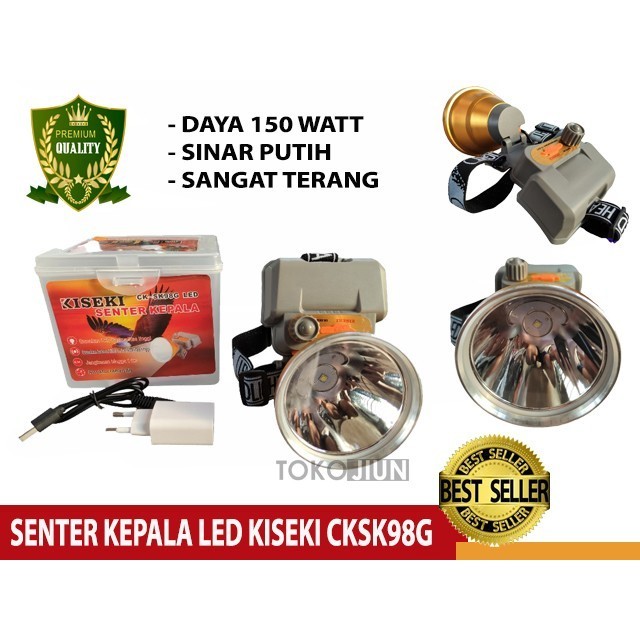 Senter Selam Kepala LED KISEKI CK-SK98G CK-SK78G CK-SK58G Watt Senter