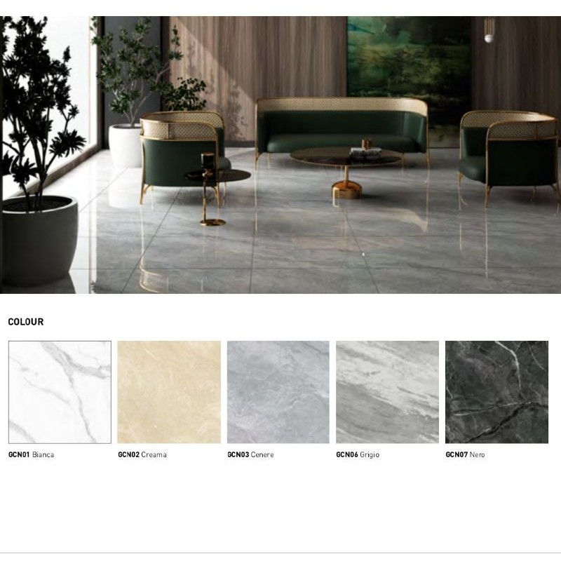 GRANIT GLOSSY CONTI FLOW SERIES UKURAN 80X80 BY NIRO