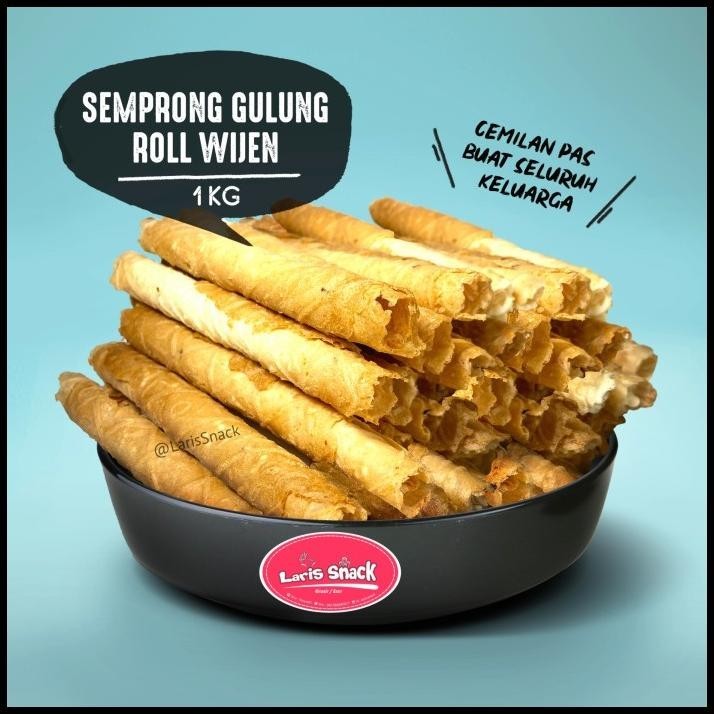 

Semprong Gulung Roll Wijen Manis Renyah Snack Kiloan 1000Gr