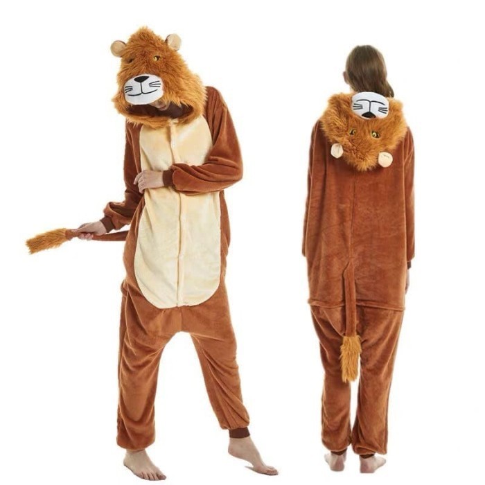 Baju Onesie Boneka Singa Lion Dewasa Piyama Kostum