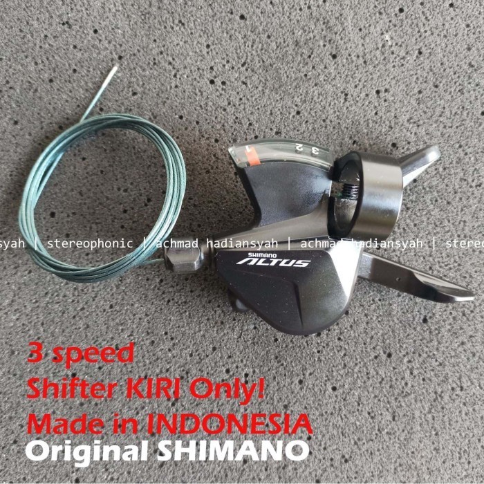 SHIFTER KIRI.. ORIGINAL SHIMANO SHIFTER ALTUS 3 SPEED SHIFTER 3 SPEED