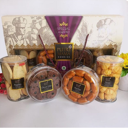 

Limited Parcel Kue Lebaran/Idul Fitri Hampers Putri Mama - Premium Box Baru!