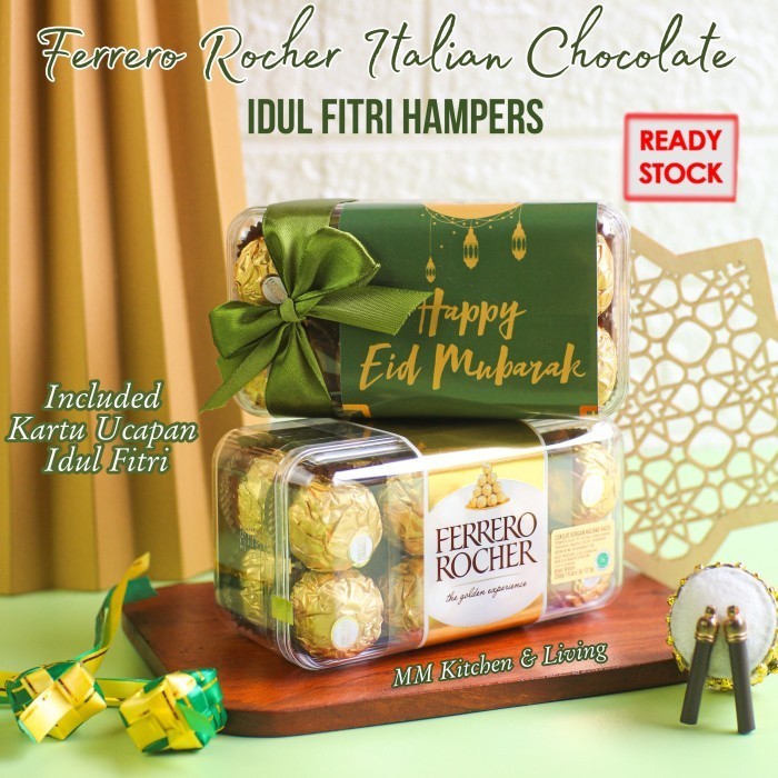 

Limited Hampers Coklat Lebaran Ferrero Rocher Paket Parcel Cokelat Idul Fitri - FR T16 LEBARAN Baru!