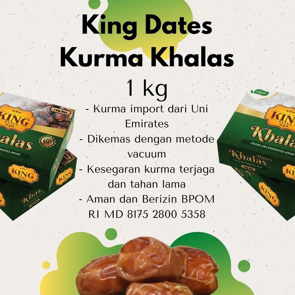 

POJ Kurma Khalas King 1kg | Khalas King Syifa | Kurma Premium Kemasan 1 Kg TERLARIS
