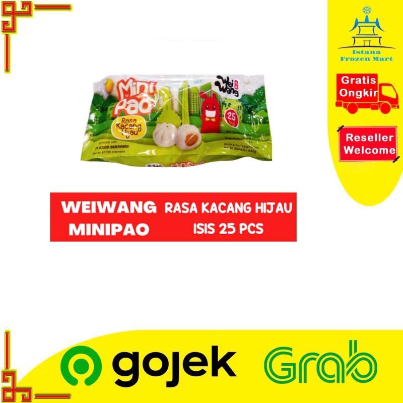 

Mini Pao Kacang Hijau WEI WANG Bakpao 490 GR