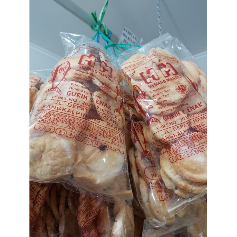 KEMPLANG PANGGANG CAP MM ISI 25 ASLI BANGKA / KERUPUK BANGKA