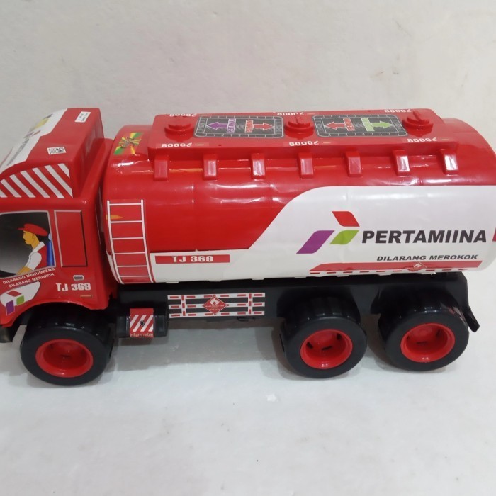Truck Tangki Pertamina Mainan Anak Mobil Plastik