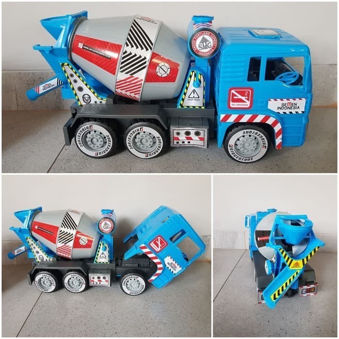 Mainan Mobil Truk Semen Molen Ukuran Besar - Mainan Truk Molen