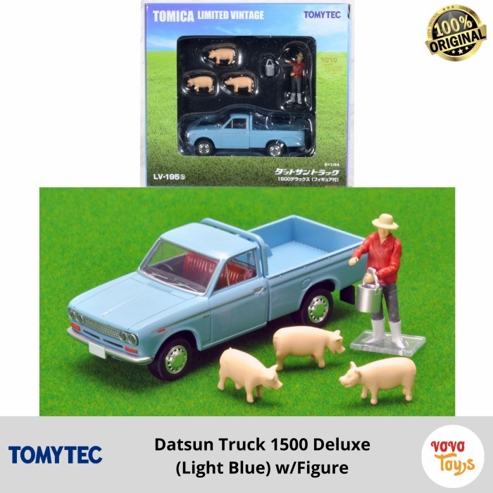 Tomica Limited Vintage TLV-195b Datsun Truck 1300 Blue Tomytec