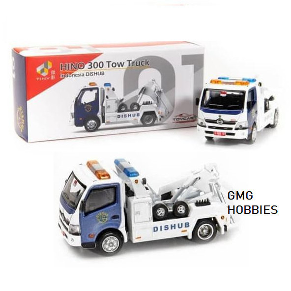 Hino 300 Tow Truck Indonesia Dishub Tiny Diecast 01 Diecast Mobil