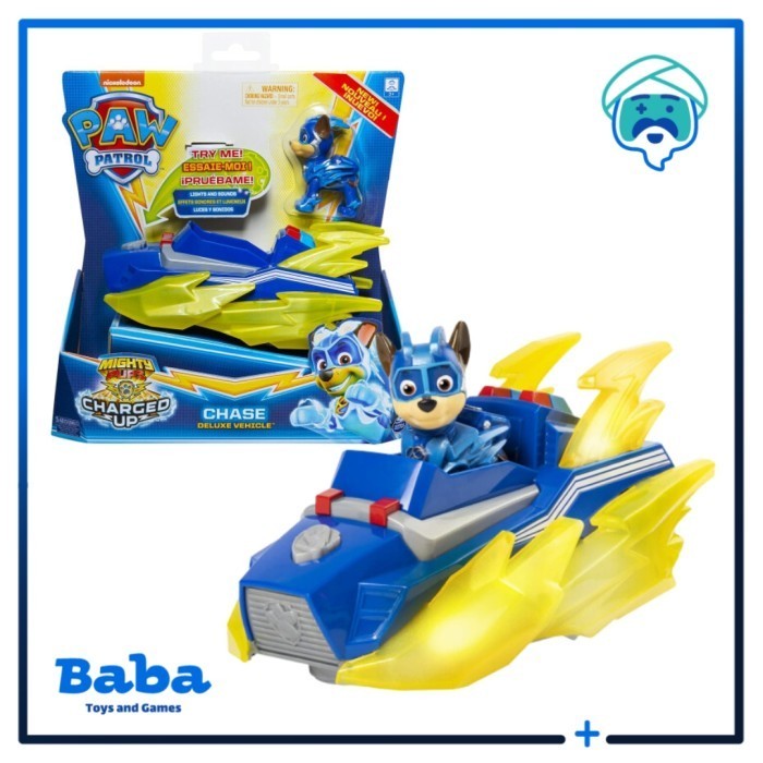 PAW PATROL MIGHTY PUPS CHARGED UP LIGHTS & SOUNDS CHASE FIGURE SET