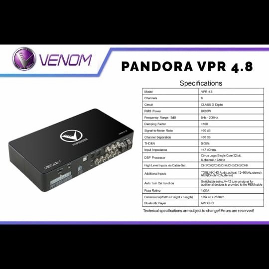 PROSESOR PANDORA VENOM 4.8
