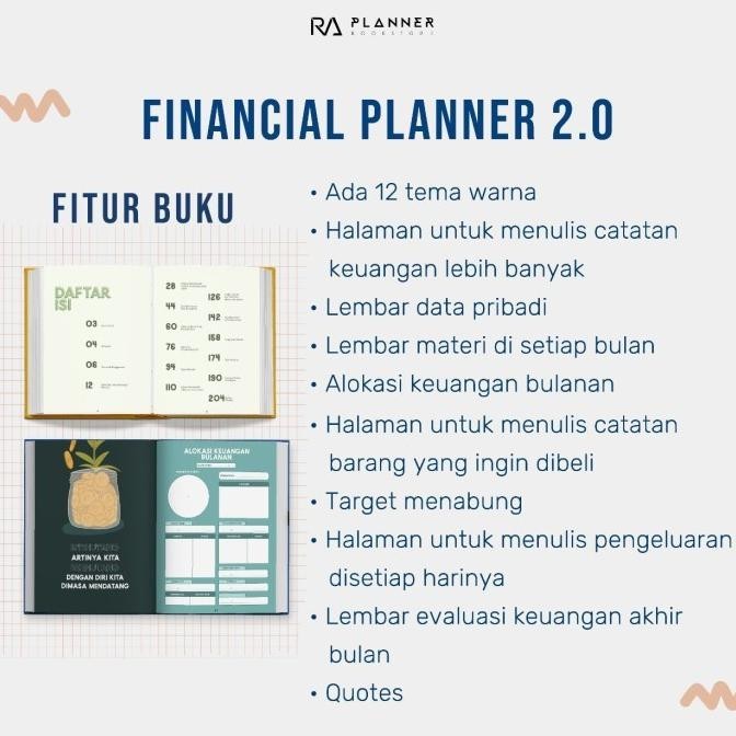 

NEW PROMO FINANCIAL PLANNER 1 TAHUN BY RA PLANNER PACKING BAGUS