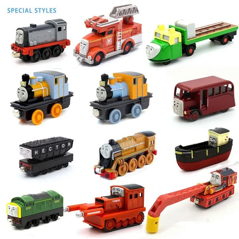 Thomas And Friends Metal Diecast Kereta Magnet Thumper Victor Flynn Asli Langka Koleksi Anak Mainan 