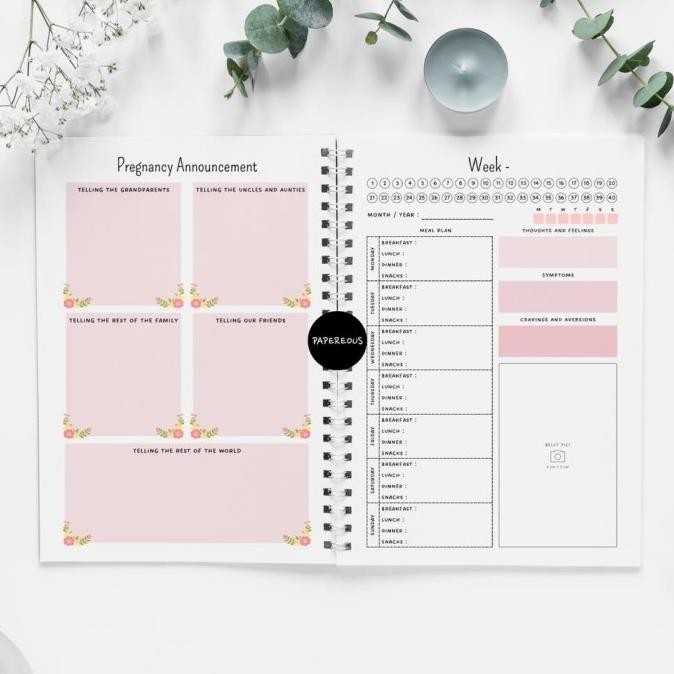 

NEW TERLARIS PREGNANCY JOURNAL / PREGNANCY PLANNER / BABY JOURNAL / MEMORY BOOK - PACKING BAGUS