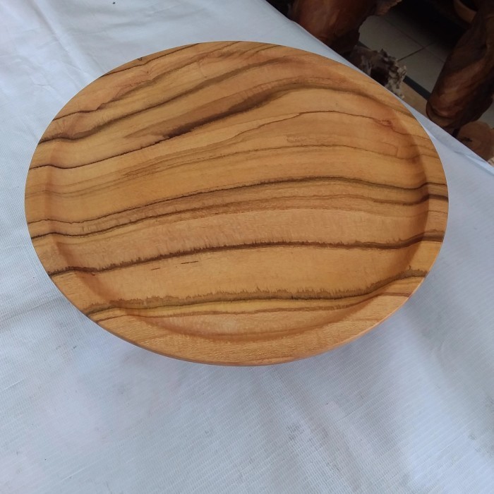 BARANG TERLARIS DULANG KAYU JATI D35 CM STAND CAKE KAYU JATI SOLID STAND CAKE D35CM