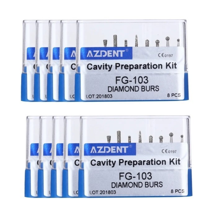 DENTAL BURS KIT CAVITY PREPARATION SET BOR GIGI