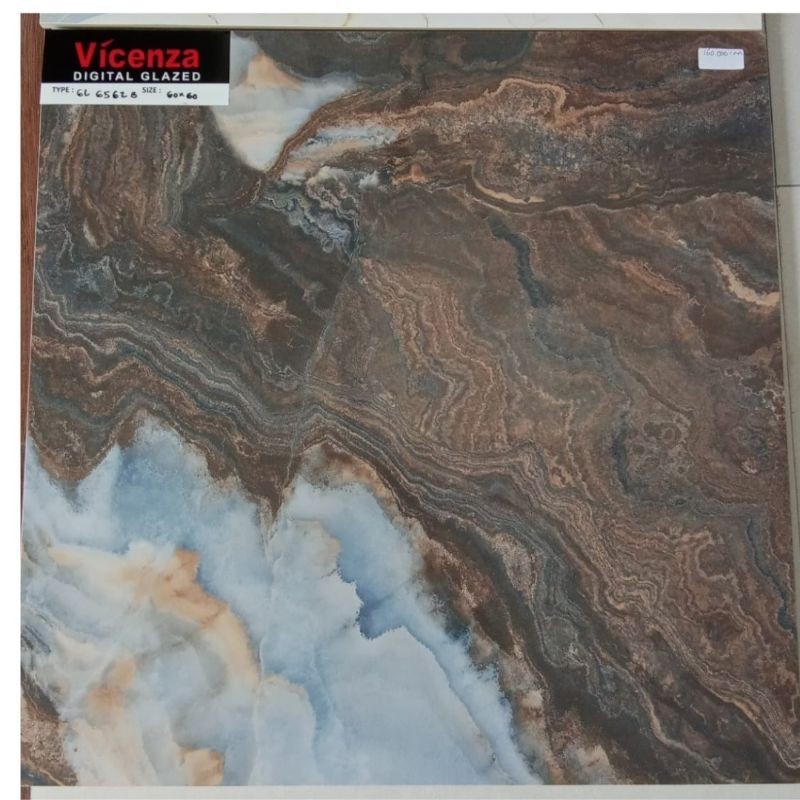 GRANIT GLOSSY MOTIF MARMER GL6562B UKURAN 60X60 BY VICENZA