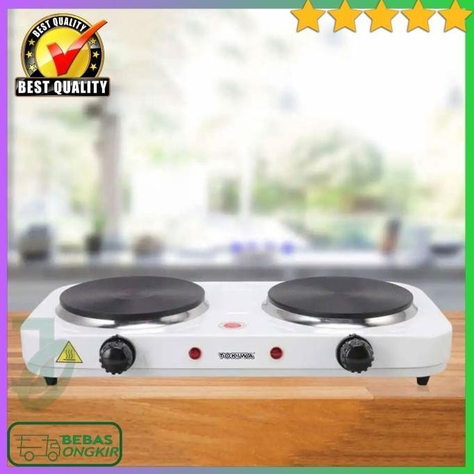 KOMPOR LISTRIK INDUKSI 2 TUNGKU PORTABLE 2000 WATT TOKIWA THP-5704 MUFTIZAKKY