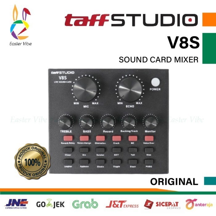 Taffstudio V8S Sound Card V8S Xer Bluetooth Audio Usb External V8 S