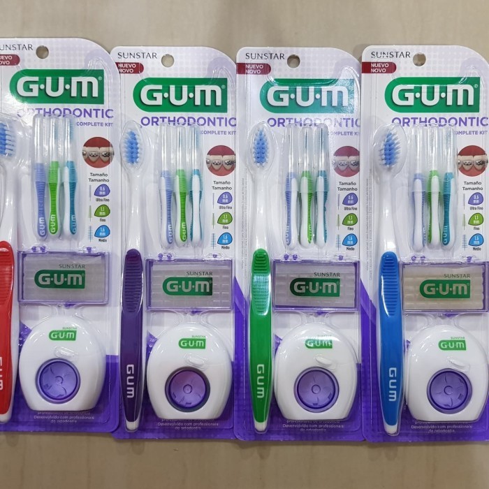 PAKET SIKAT GIGI PERAWATAN ORTHO KAWAT GIGI BEHEL MERK GUM