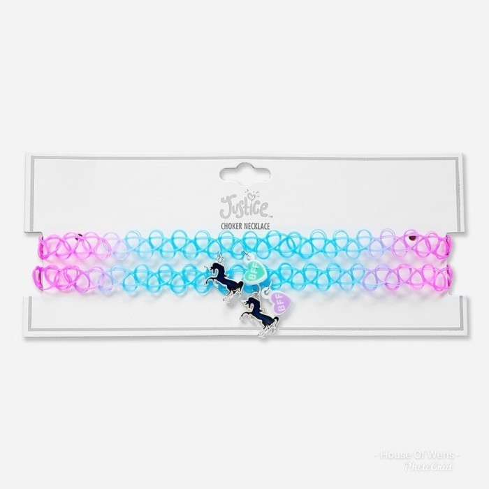 JUSTICE BFF MOOD UNICORN CHOKER X2 - KALUNG BFF JUSTICE