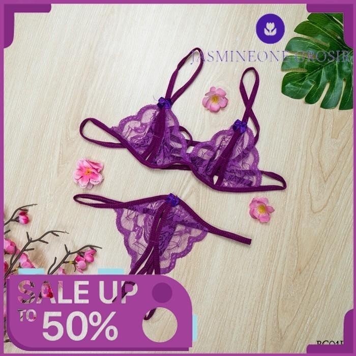 G STRING SEXY BRA BH CD THONG BRASET DALEMAN SEXY UNGU BCF BEST PRODUCT