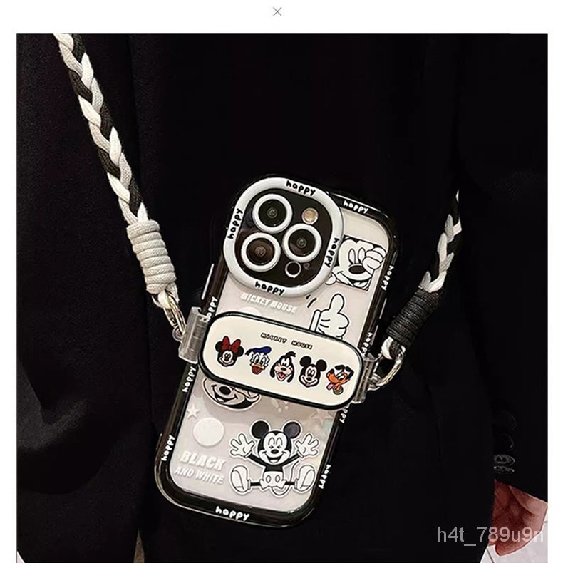 Soft Cover Cute12Suitable for Apple11Mickey New Phone Case Back SplintXSiPhone14promax13Crossbody NS