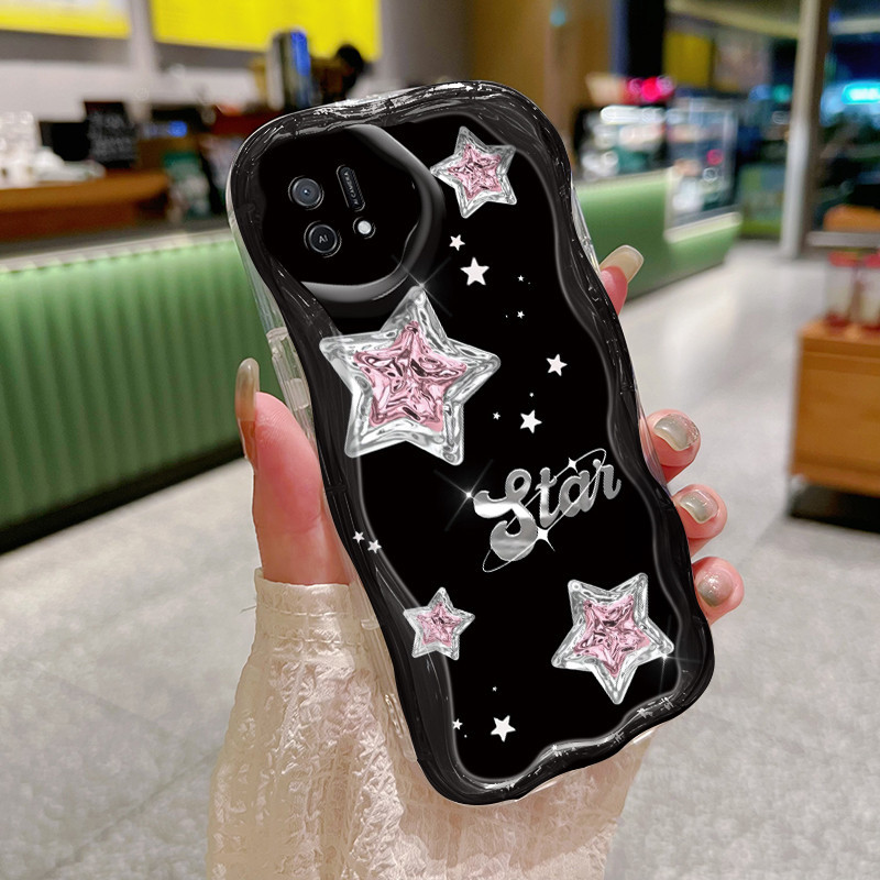 Casing Hp OPPO A16K OPPO A16E Case pola bintang hp ponsel Casing paket penuh Kesing anti-jatuh perli