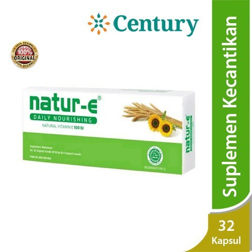 Natur-E 32 Kapsul / Natur E / Vitamin E / Vitamin E 100 IU / Vitamin Kulit/Suplemen kulit
