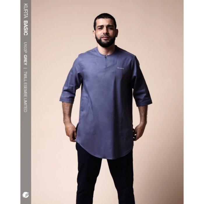 Samase Basic Koku U103P Koko Kurta Pria Lengan 3/4