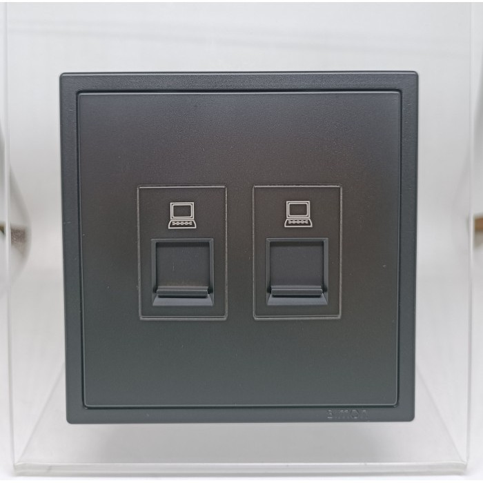 Simon I7 Black Doff / Matt Black Outlet Data / Outlet Data(Twin Data)