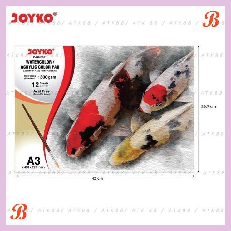 

| PGT | JOYKO WATERCOLOR/ACRYLIC PAD A3 300GSM