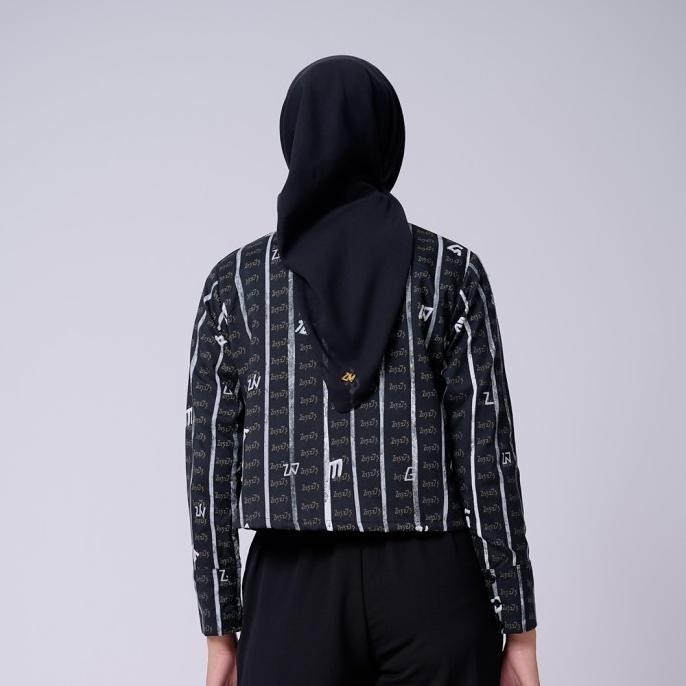 Zm Zaskia Mecca - Ayi Black Blouse - Aksara Nusantara - Sunda