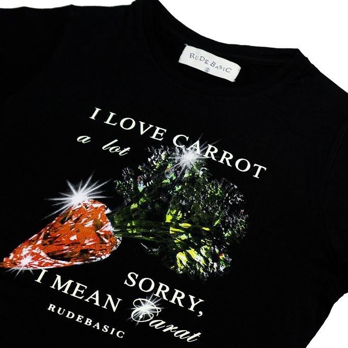 Rudebasic - Crop Carrot Baby Tee