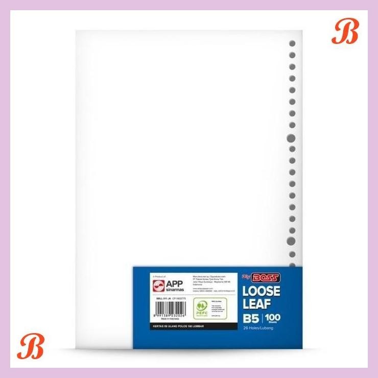 

| PGT | LOOSE LEAF BIG BOSS B5 26 HOLES - POLOS ISI 100 LEMBAR