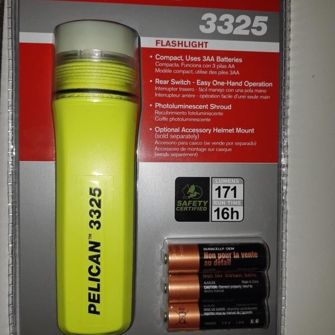 Pelican Flashlight 3325 / Senter Pelican 3325 Explotion Proof /3325