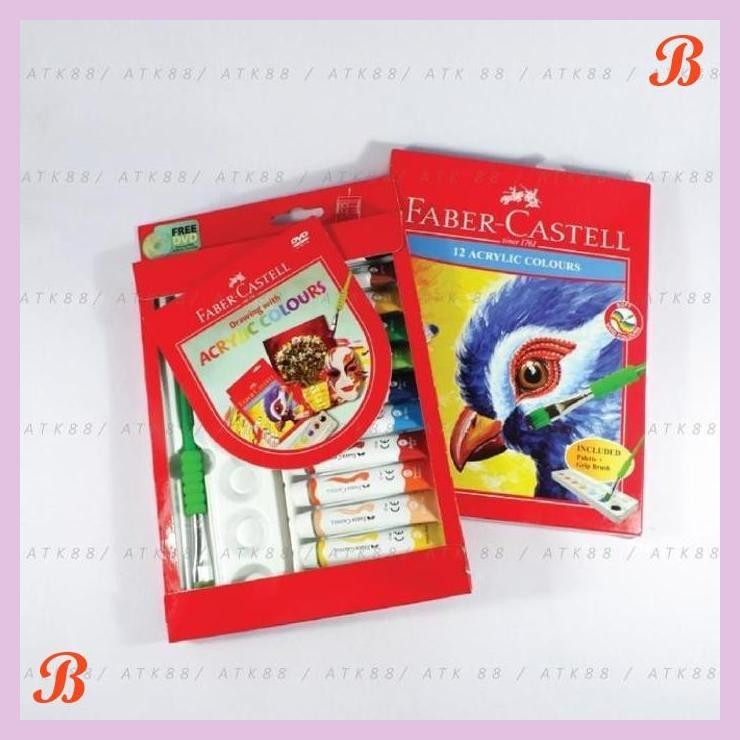 

| PGT | CAT ACRYLIC 12 WARNA / FABER CASTEL AKRILIK IMPASTO ART