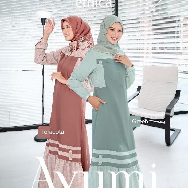 Ready Gamis Ethica Ayumi 433 Pengiriman Cepat
