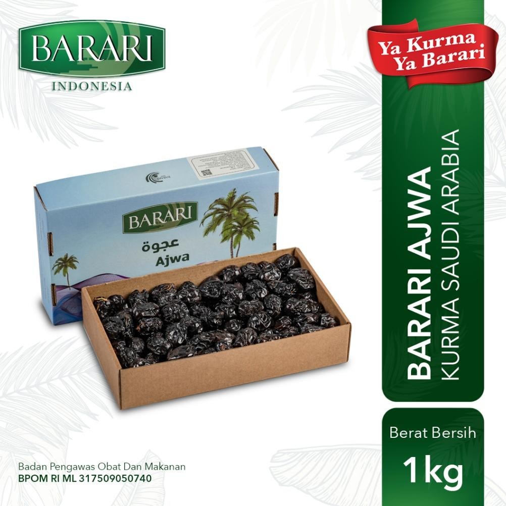 

Restock Lagiii!! Kurma Barari Ajwa 1Kg Saudi Arabia