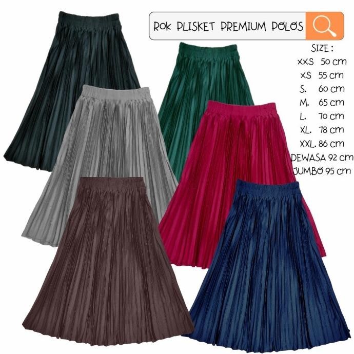 Rok Plisket Premium Bahan Hyget Super