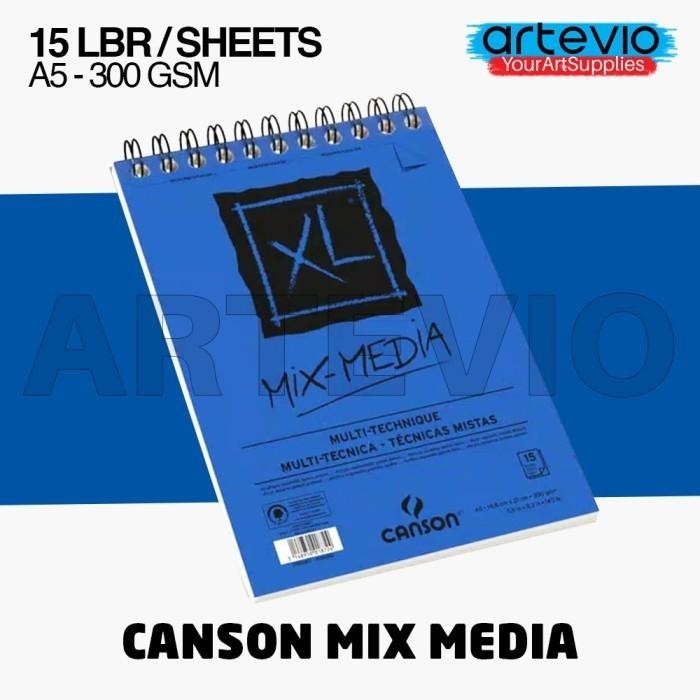 

Buku Sketsa / Buku Gambar / Sketch Book / Canson Mix Media - A5