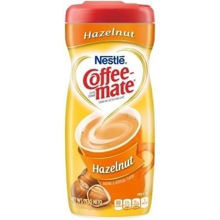 

Coffee Mate Hazelnut Powdered Creamer Canister 425,2Gr
