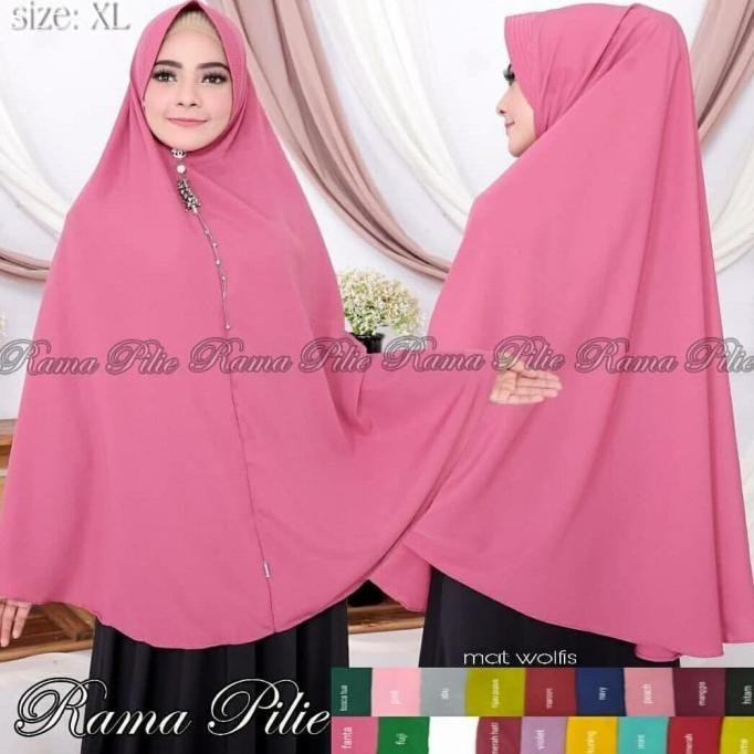 Jilbab Bergo Pet Antem Polos. Jilbab Nizam. Kerudung Polos Syari.Hijab