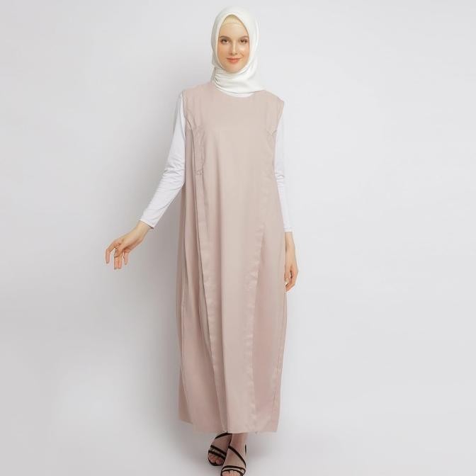 Baju Dress Inner Busui Wanita - Emikoawa Sleeveless Tanpa Lengan