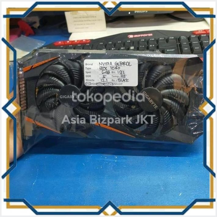 [Abz] Vga Gigabyte Nvidia Geforce Gtx 1060 6Gb Ddr5 192Bit Dvi Hdmi Dp