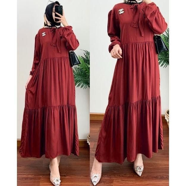 Gamis Hera Midi Dress Wanita