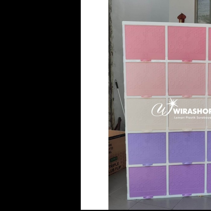 

Lemari Plastik Cabinet Double Flip Susun 5